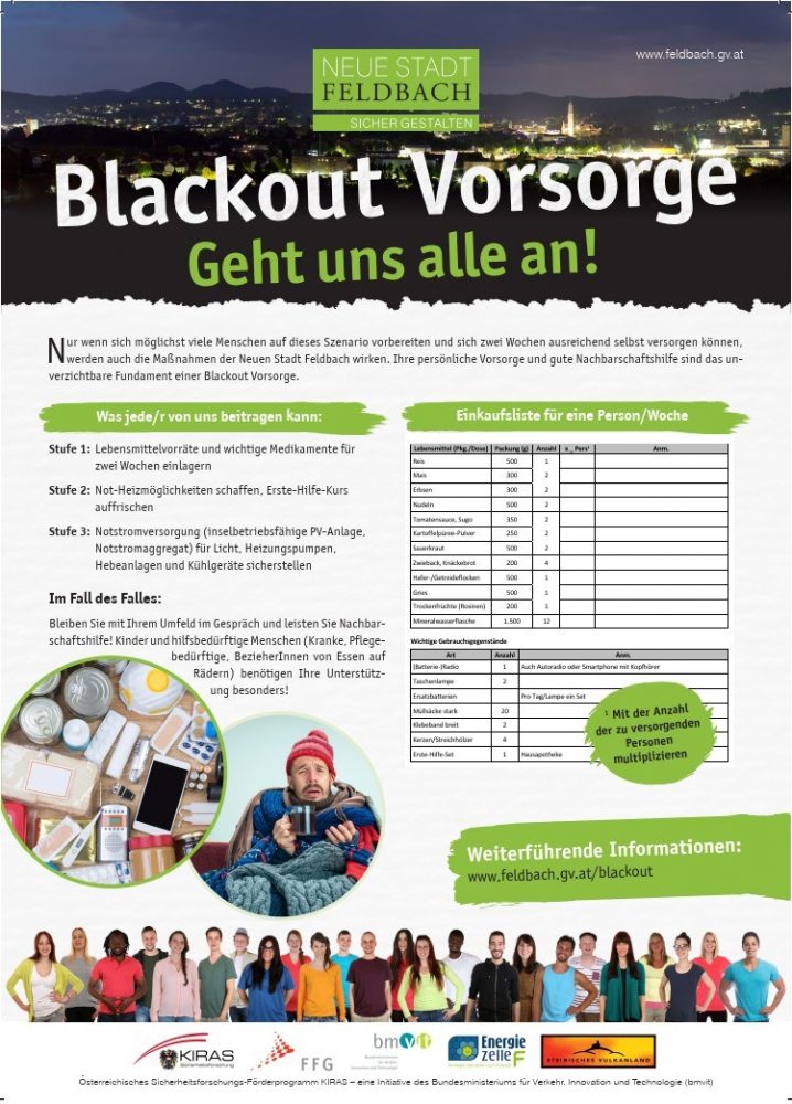 Blackout-Vorsorge geht uns alle an - privat