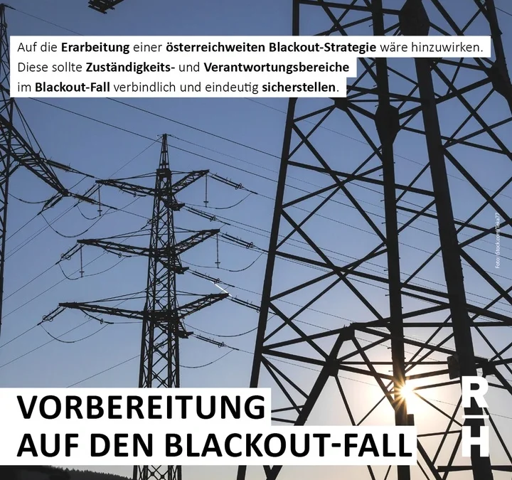 Österreich hat keine fertiggestellte gesamtstaatliche Blackout-Strategie